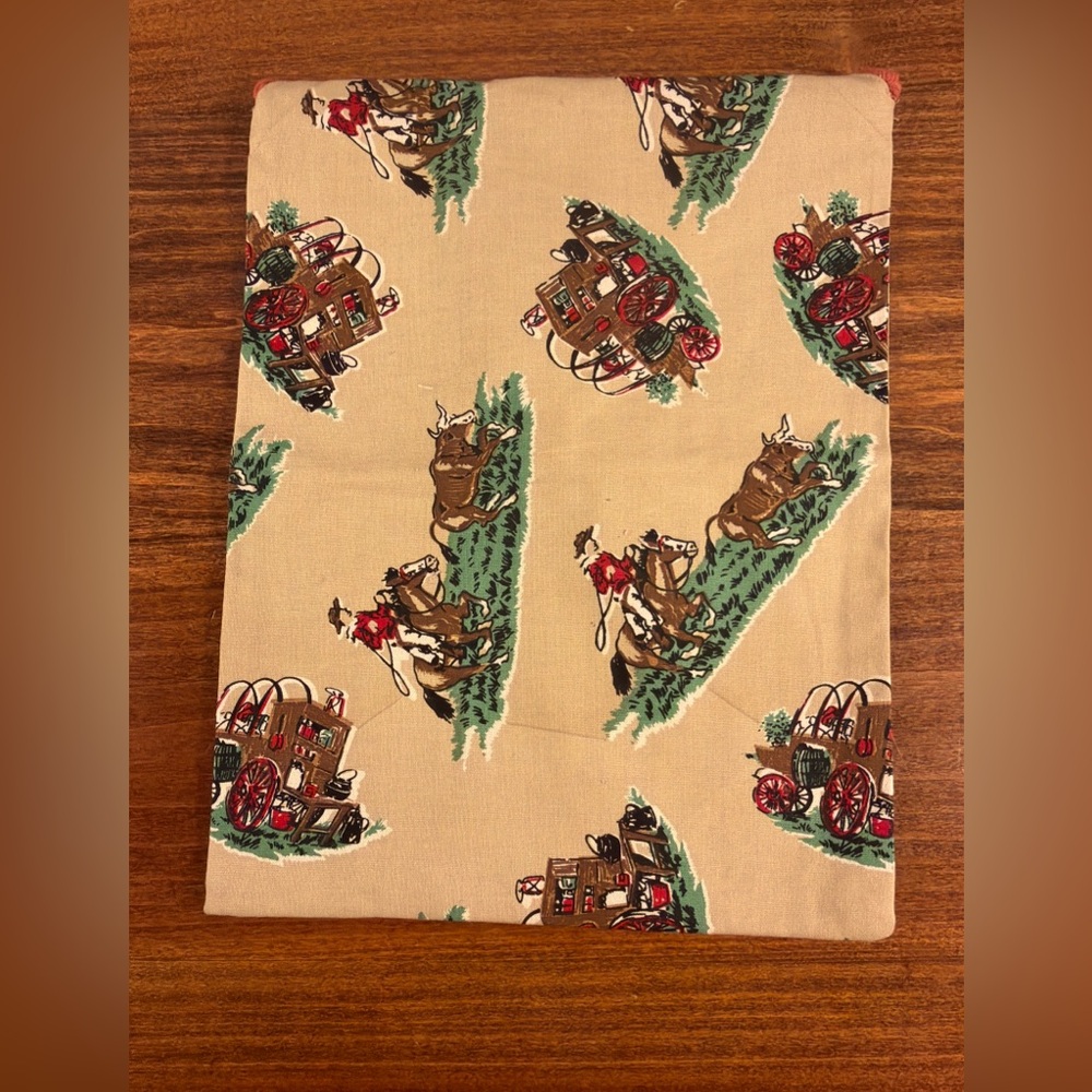 Moda Beige Stagecoach Patterned Bread Bag - Picture 4 of 6